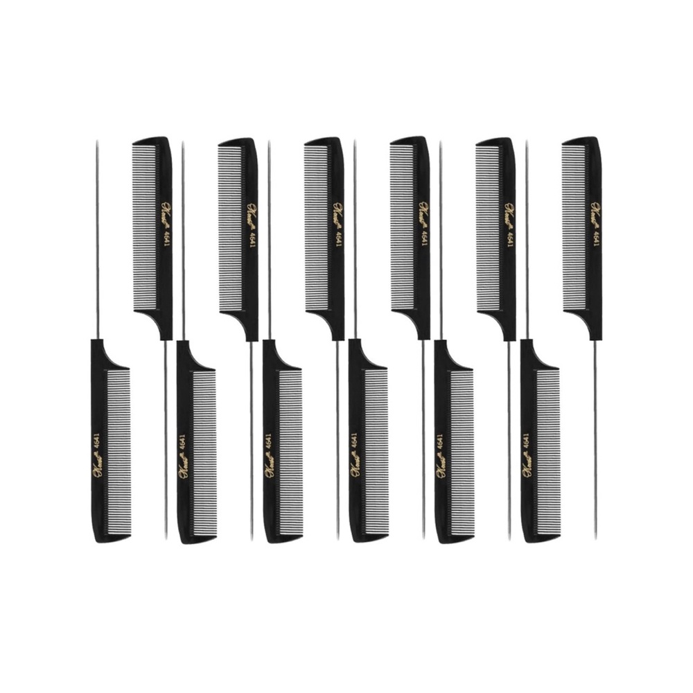12 Krest Extra Fine Teeth Comb Black #4641